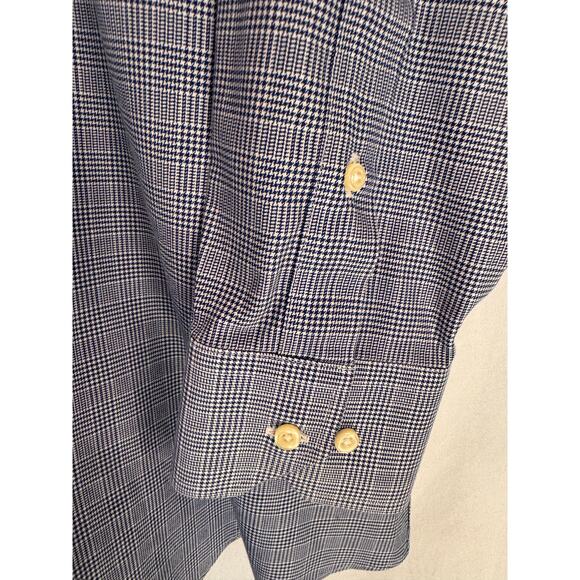 Brooks Brothers Men’s 18 4/5 Regent 1818 Button Down Shirt Houndstooth Plaid EUC - Picture 9 of 9